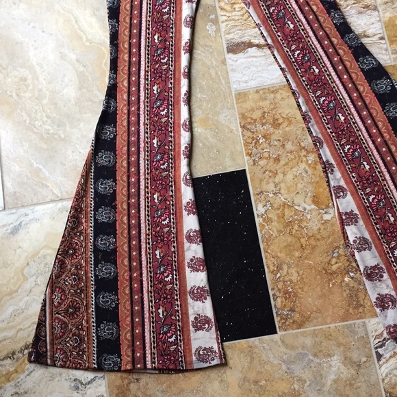 Supersoft flare earthy color/vertical stripe LONG! - Picture 4 of 6